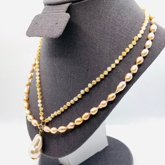 Park Lane Luna Necklace Freshwater Pearls Two Strands 18”+3” - Picture 5 of 10